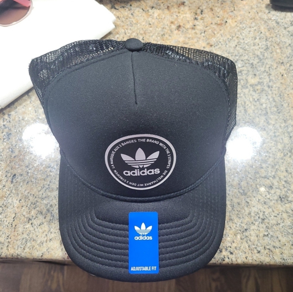 *SOLD OUT* Adidas Adjustable Black Trucker Hat